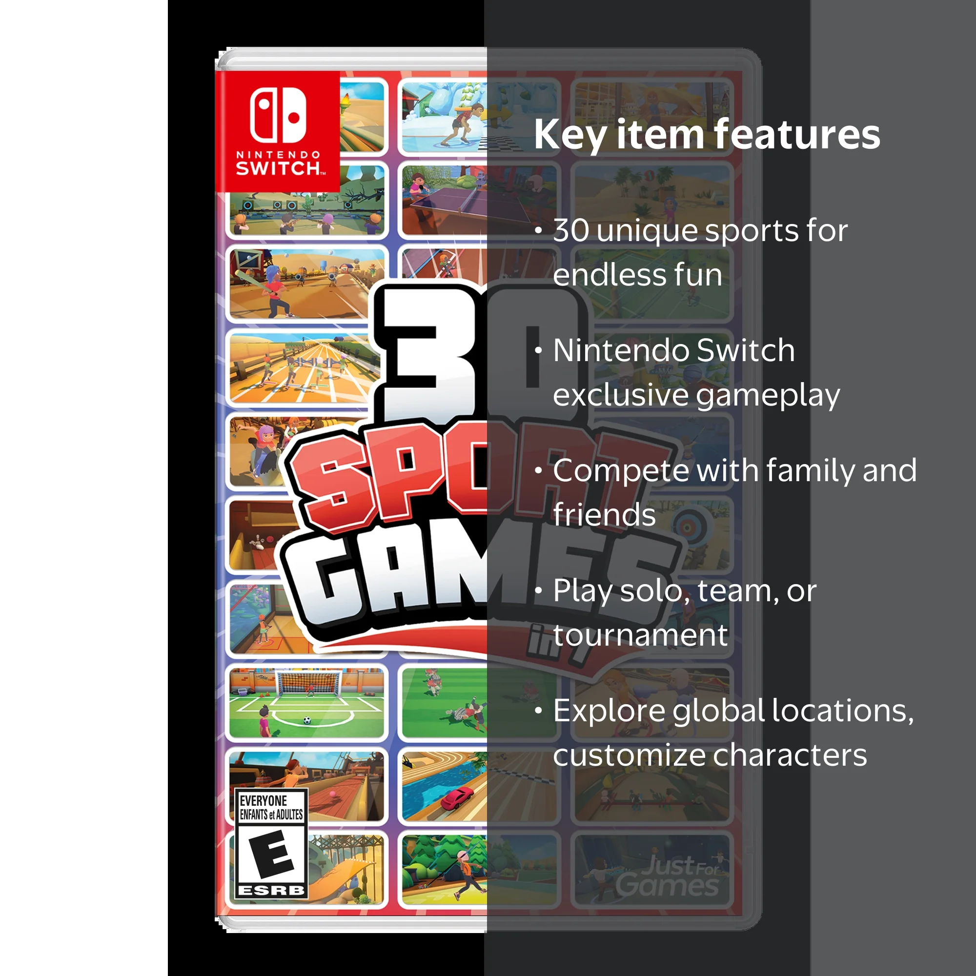 Nintendo Switch 30-in-1 Sport Games: Soccer, Tennis, Baseball