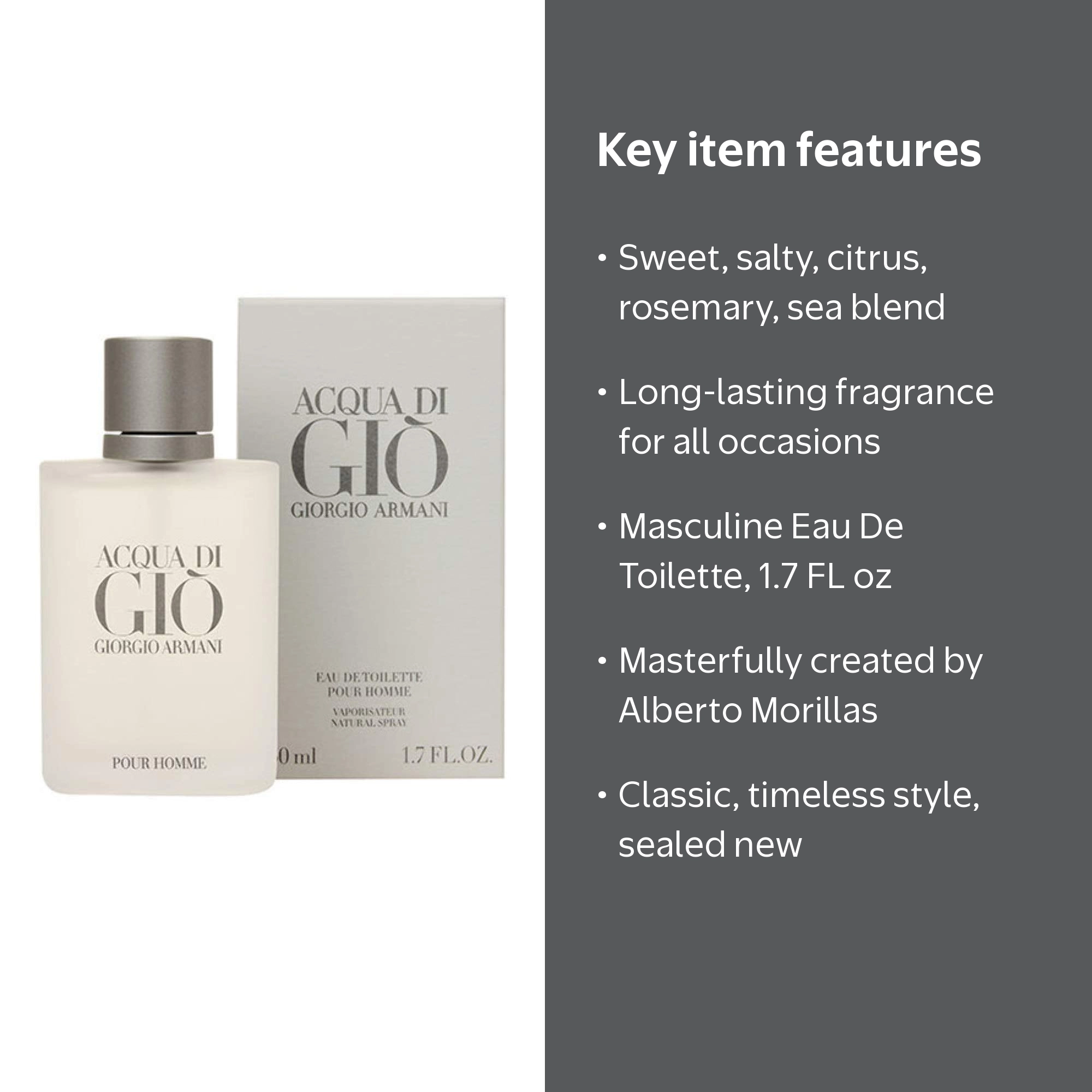 Giorgio Armani Acqua Di Gio Men, 1.7 Fl Oz EDT Spray
