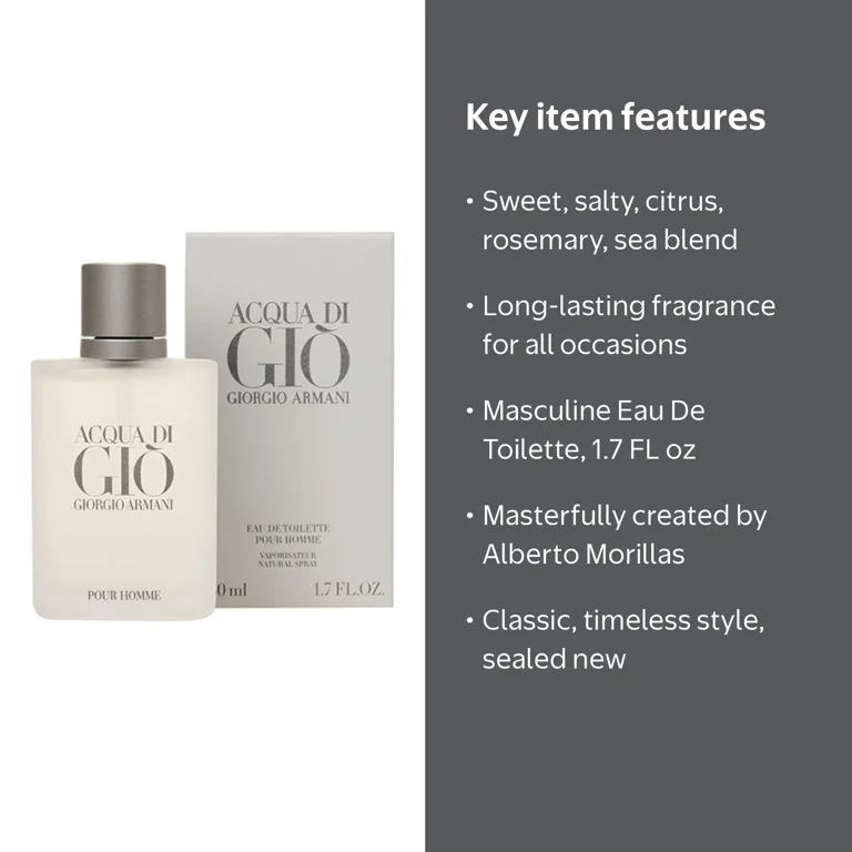 Giorgio Armani Acqua Di Gio Men, 1.7 Fl Oz EDT Spray