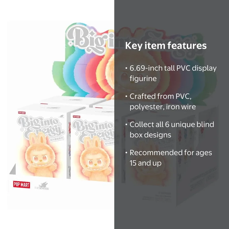 Pop Mart The Monsters Big into Energy Series Mystery Box, 6-Pack