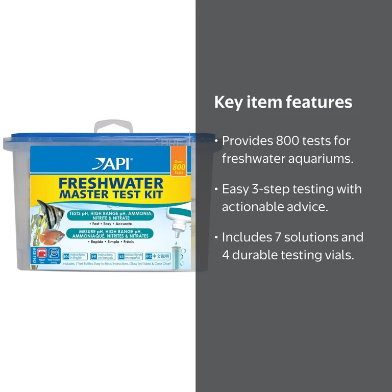 API Freshwater Aquarium Master Test Kit - Accurate pH, Ammonia