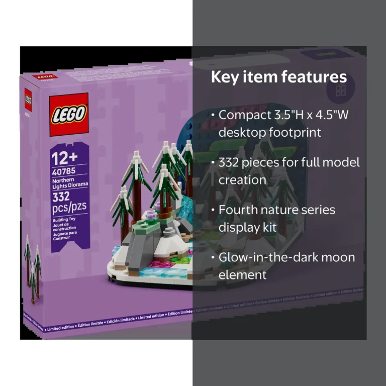 LEGO, Northern Lights Diorama, 40785, 332pcs, Limited Edition