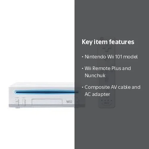 Nintendo Wii - Game console - blue with Wii Remote Plus and
