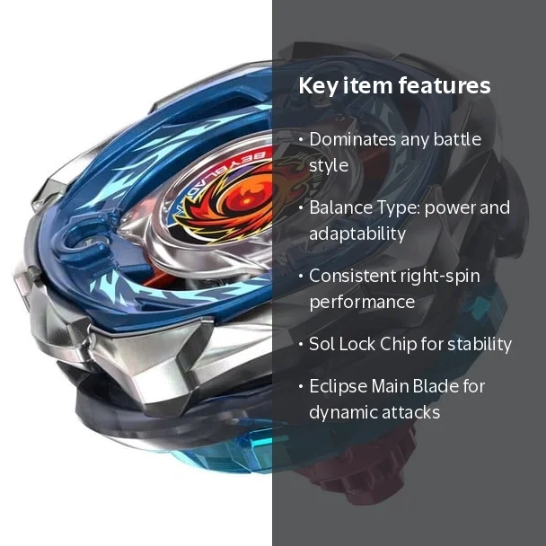 Takara Tomy, Beyblade, SolEclipse D5-70TK, Right spin, Balance