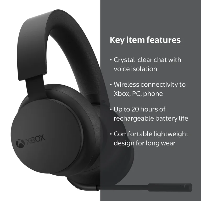 XBOX, Wireless Headset, Voice Isolation, Spatial Audio - Walmart.com