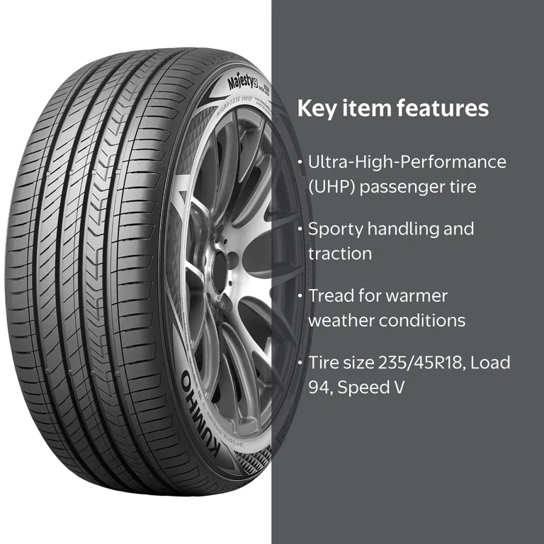 Free Shipping! Kumho Majesty 9 Solus TA91 UHP 235/45R18 94V