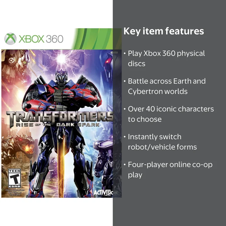 Activision Transformers: Rise of the Dark Spark Video Game for