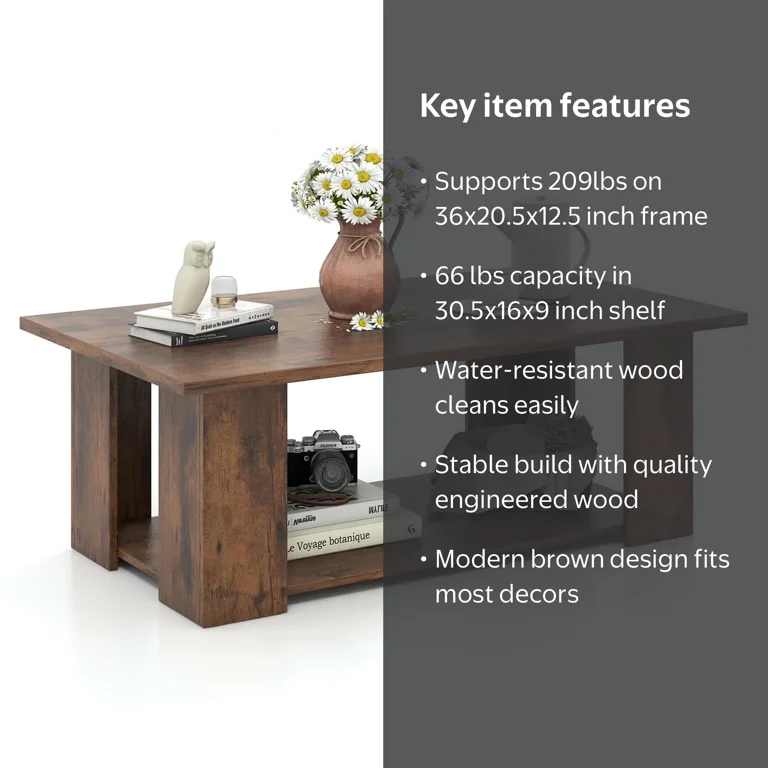 Costway Coffee Table 36