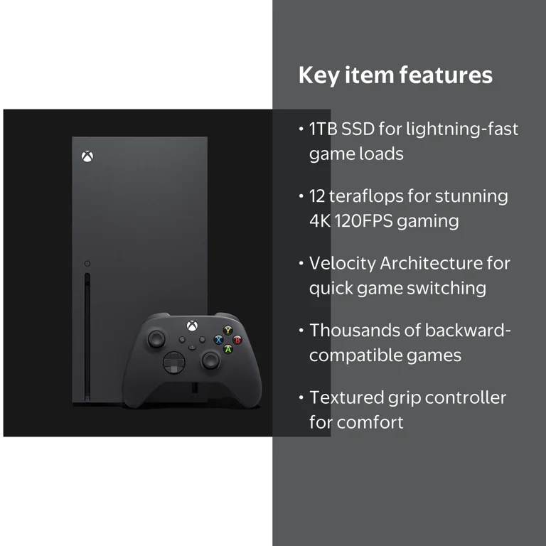 Xbox Series X Latest Flagship 1TB SSD Console Bundle with Five