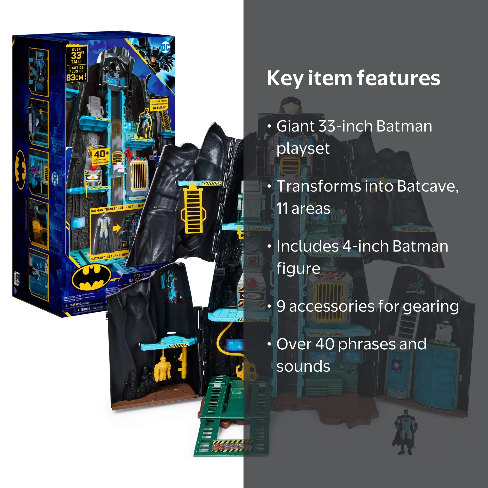 Batman Ultimate Bat-Tech Batcave, DC Super Friends Transforming