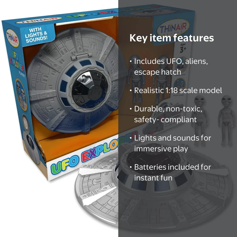 Playful Minds, UFO Explorer, Lights and Sounds ET Outer Space Toy