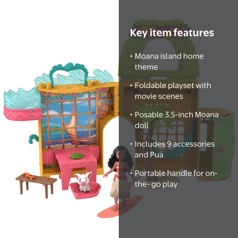 Disney Princess Moana Storytime Stackers Doll House with Small