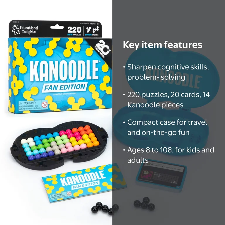 Educational Insights Kanoodle Fan Edition - 20th Anniversary (Cyan