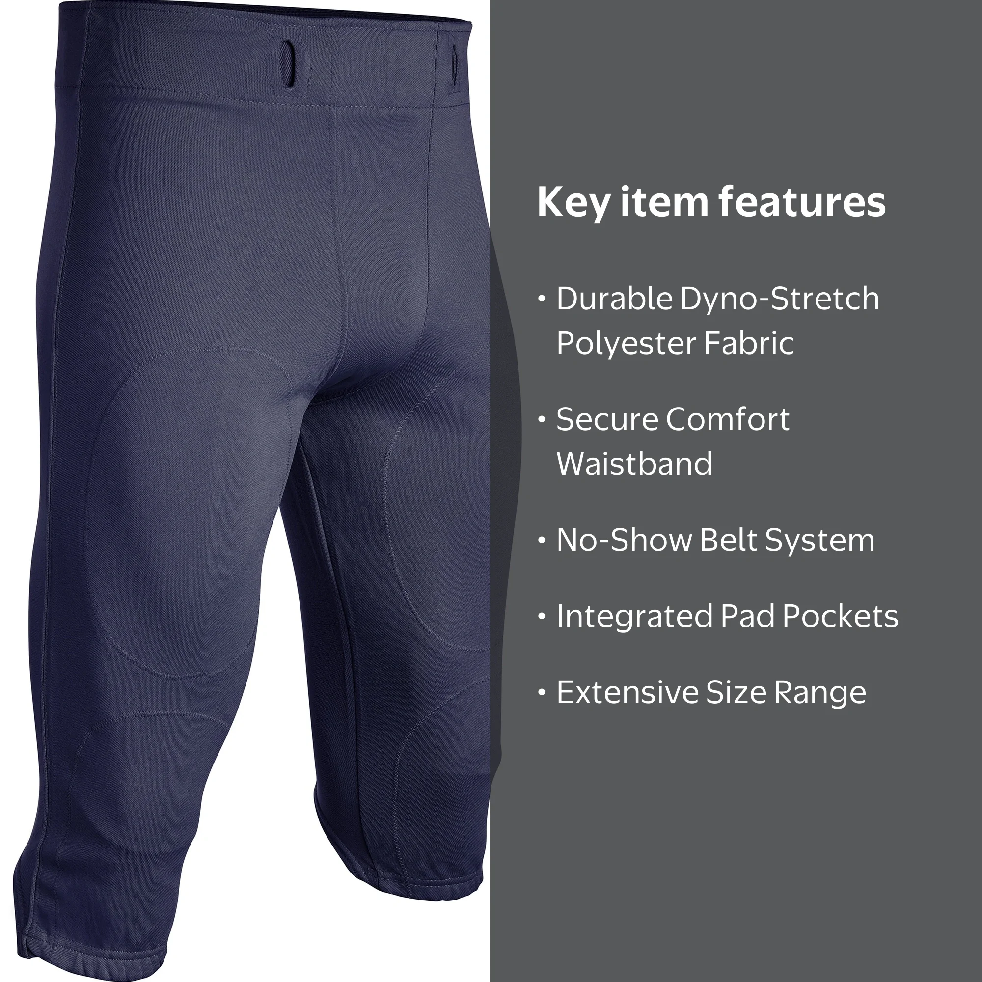 Champro Sports Touchback Football Practice Pants, Youth X-Large