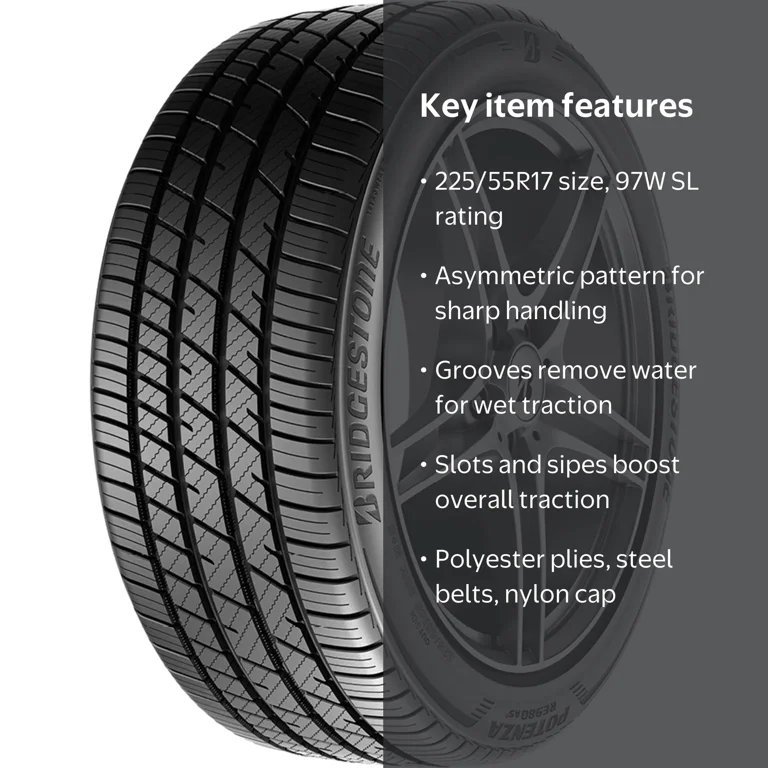 Bridgestone Potenza RE980AS+ Performance 225/55R17 97W Passenger