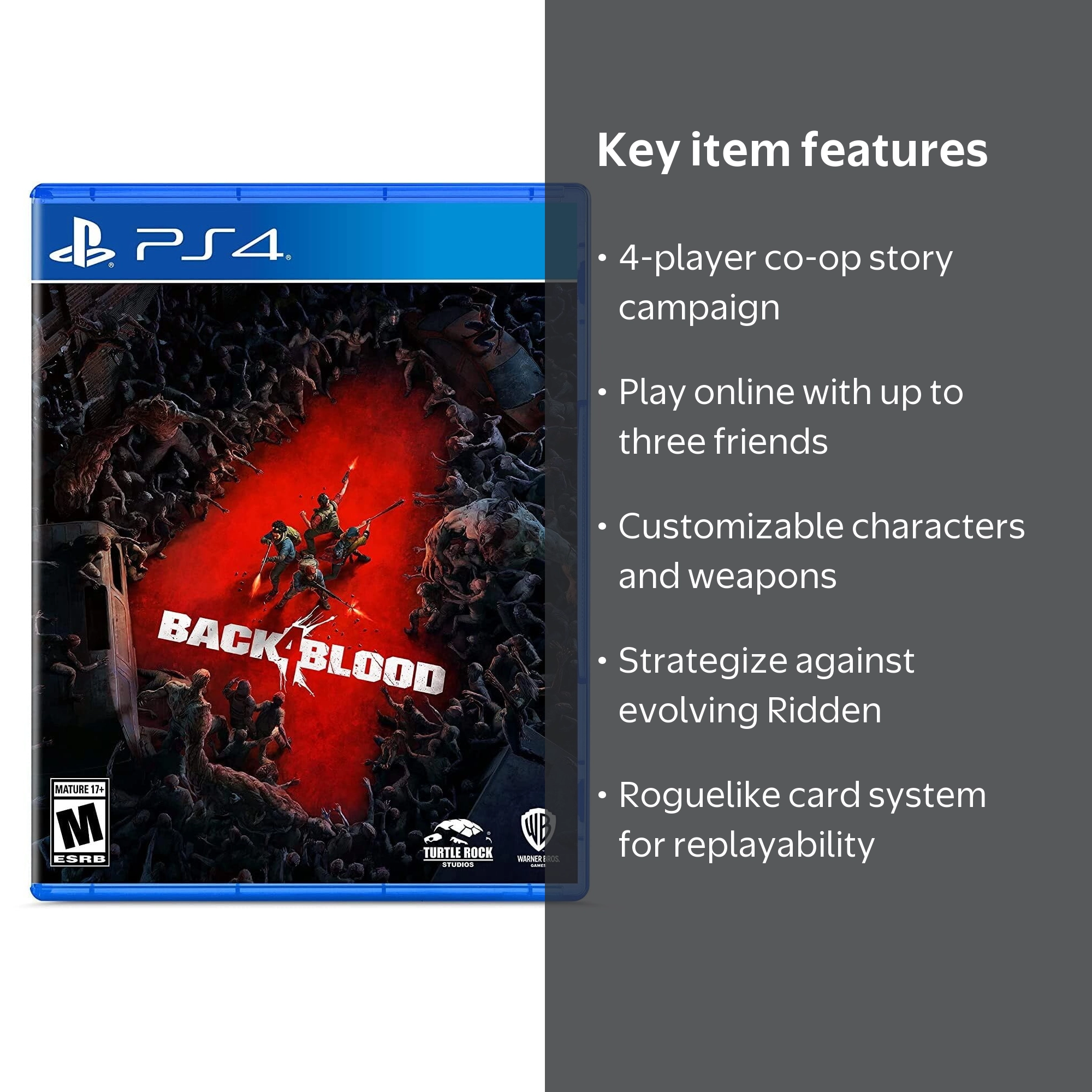 Warner Bros, Back 4 Blood for PlayStation 4, PS 4 - Walmart.com