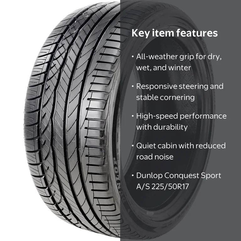 Dunlop Conquest Sport A/S 225/50R17 94W Standard Load High