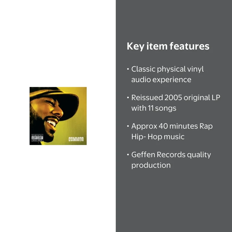 Geffen Records, Vinyl, Common - Be - Music & Performance - Vinyl