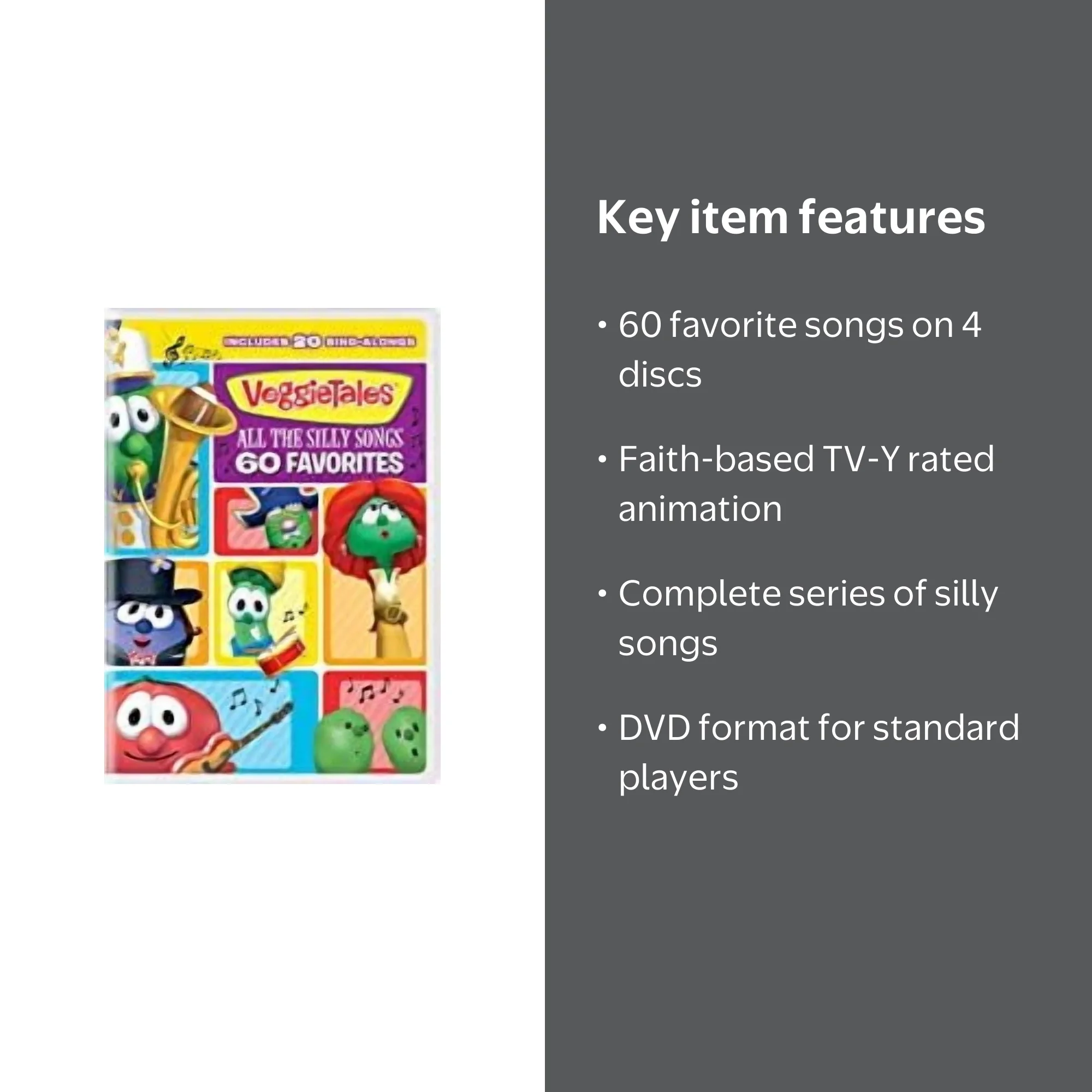 VeggieTales All The Silly Songs - 60 Favorites DVD - Walmart.com
