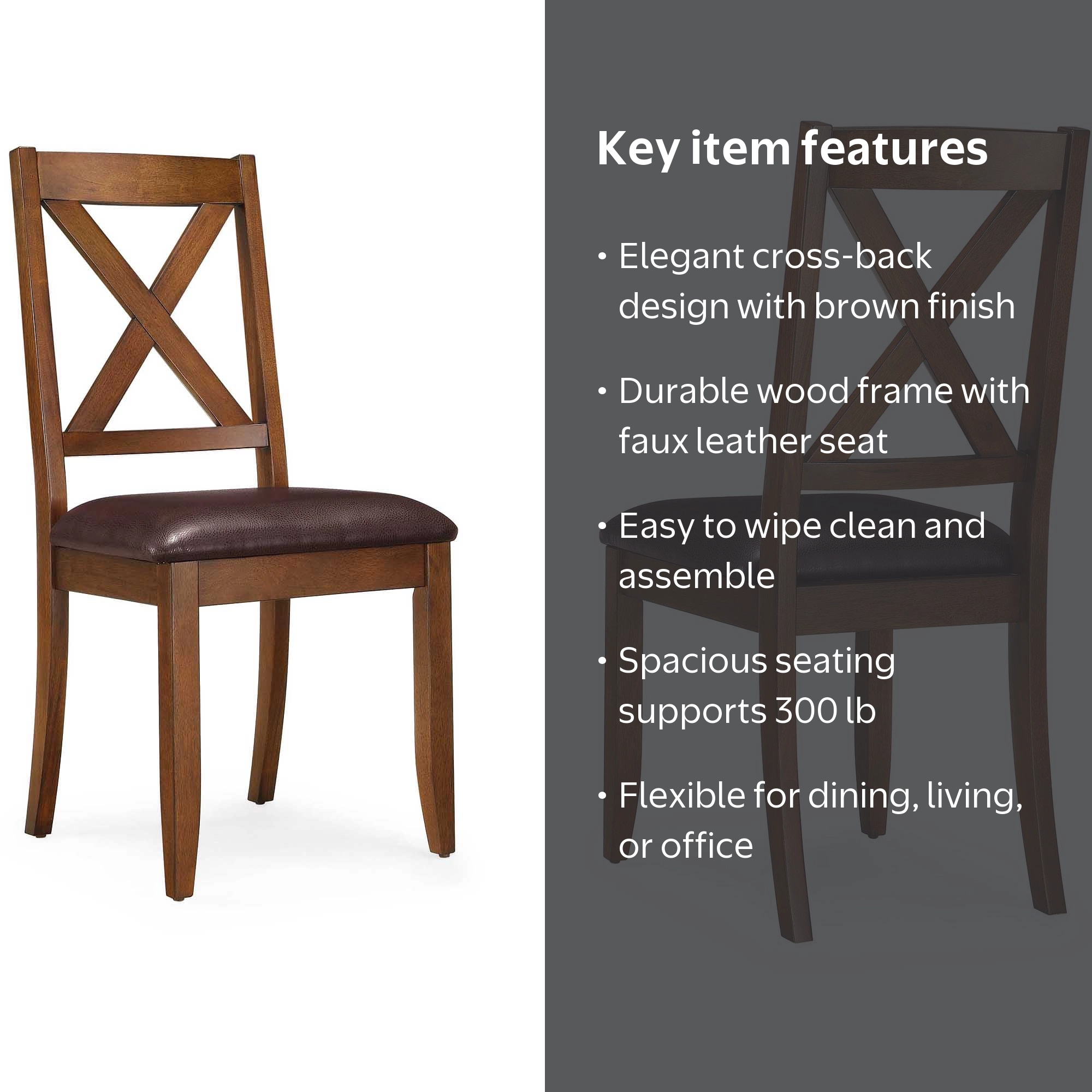 Better Homes & Gardens Maddox Crossing Dining Chairs, Set of 2
