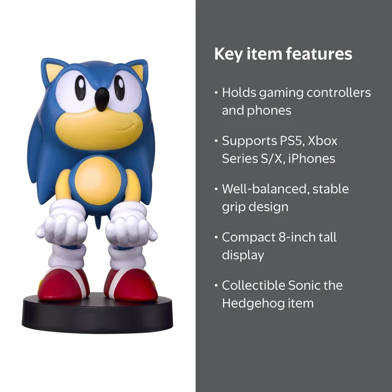 Exquisite Gaming Cable Guy Controller & Phone Holder - Sonic 8