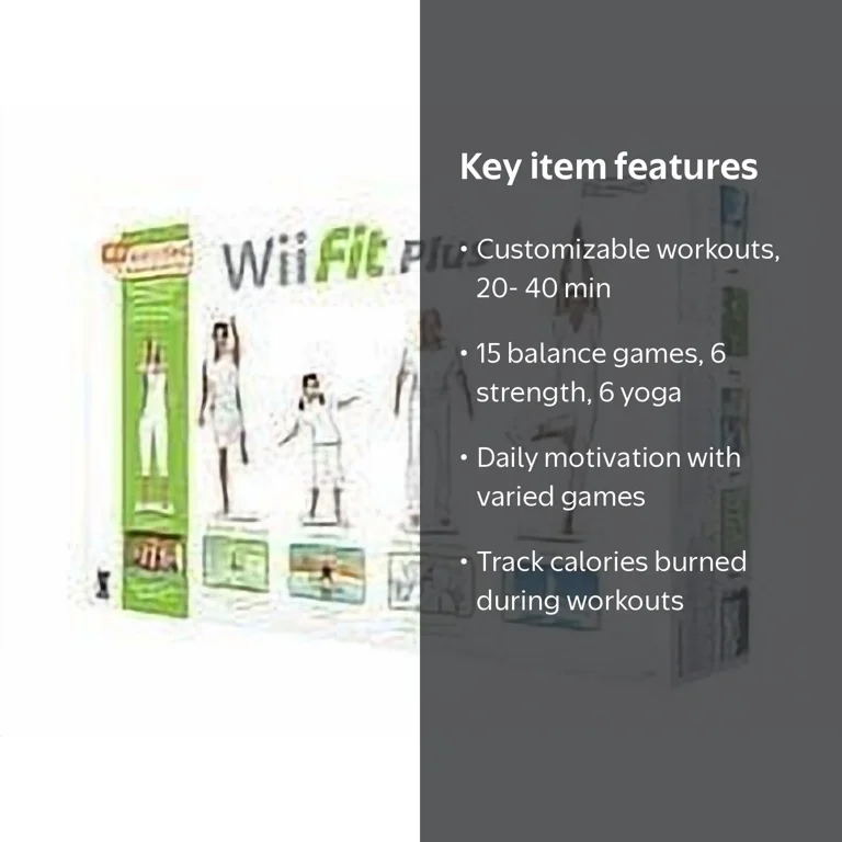Nintendo, Wii Fit Plus with Balance Board, Workouts and Balance