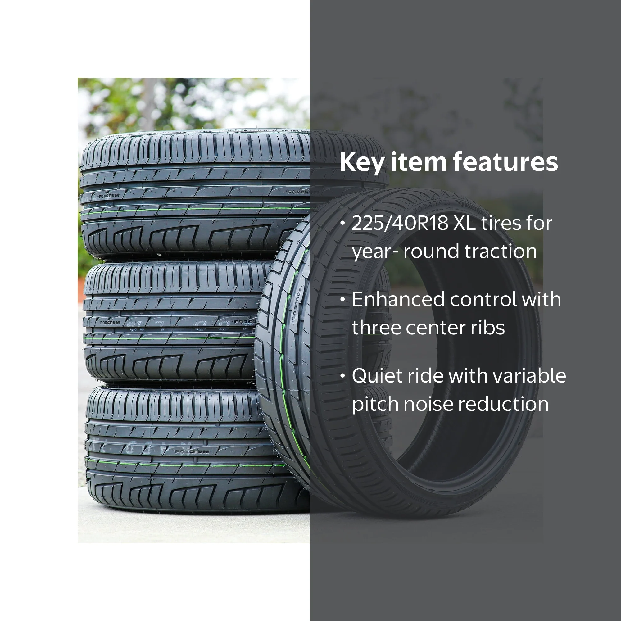 Forceum All Season High Performance Tire 225/40R18 ZR 92Y XL Fits