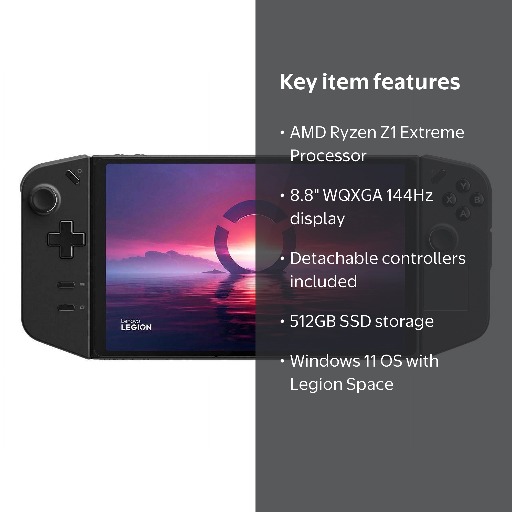 Lenovo Legion Go Handheld Gaming PC - AMD Ryzen Z1 Extreme, 16GB