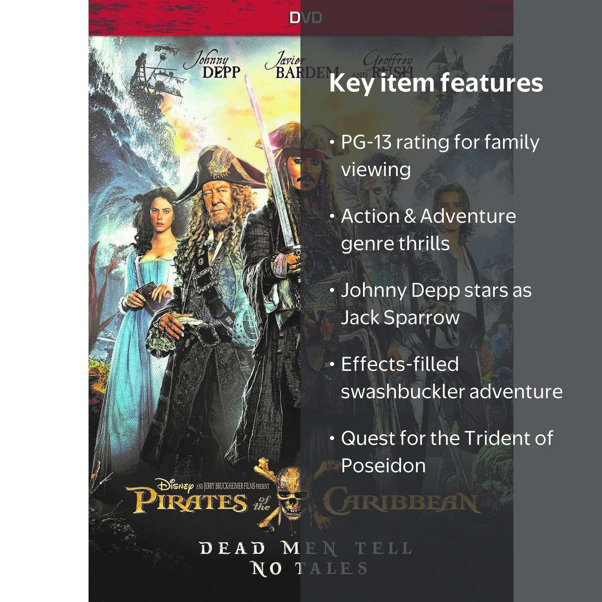 Disney Pirates of the Caribbean: Dead Men Tell No Tales DVD