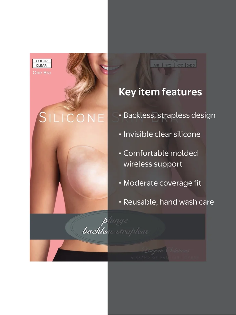bra for backless dress walmart Adhesive Bra Reusable Strapless Self Silicone Push-up Invisible Sticky Bras for Backless Dress