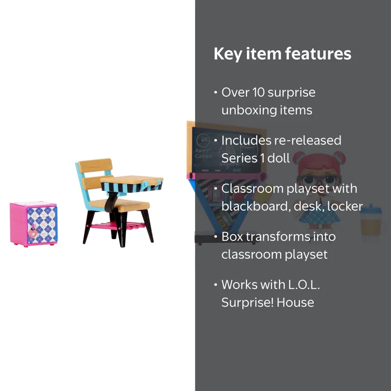 L.O.L. Surprise!, Furniture, Classroom with Teachers Pet - Walmart.com