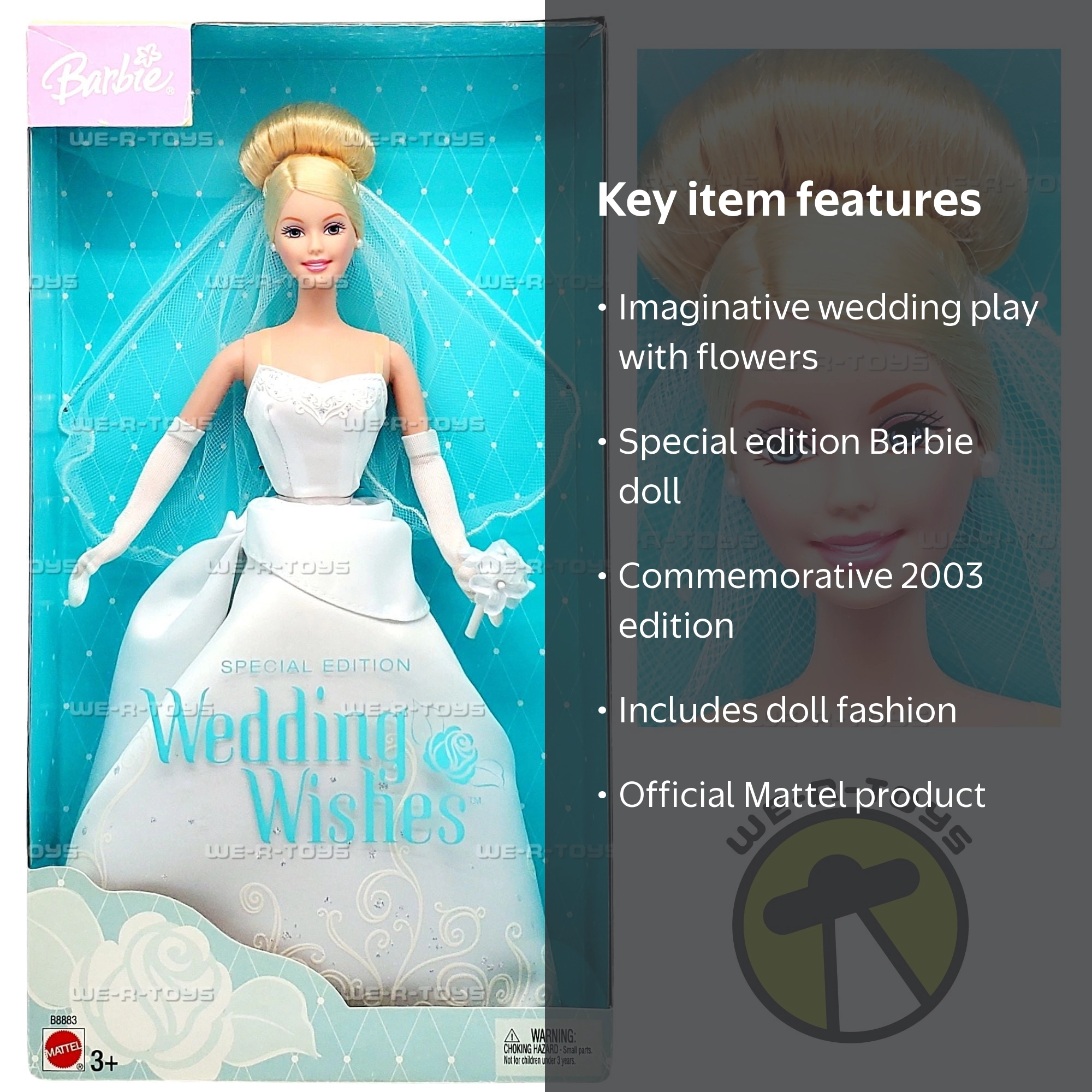 Barbie Wedding Wishes Special Edition Doll 2003 Mattel B8883