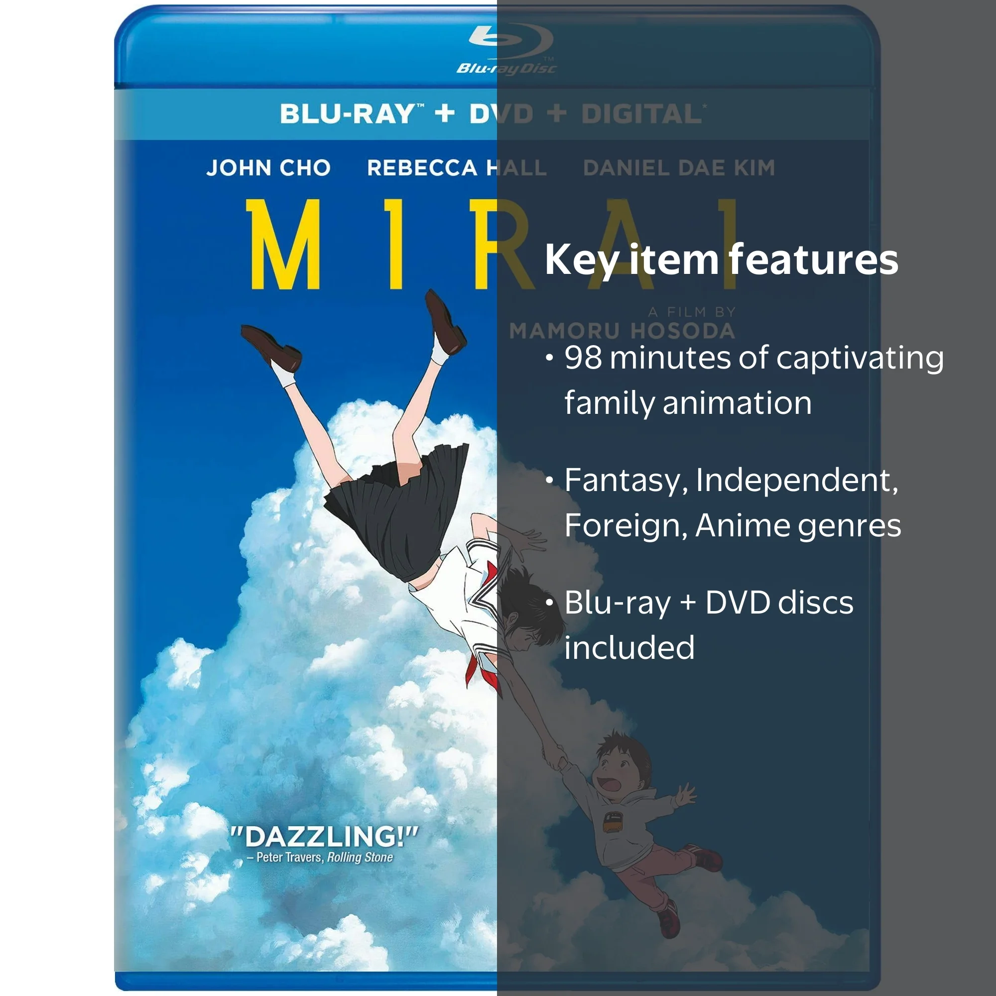 Mirai (Blu-ray + DVD) [Blu-ray] - Walmart.com