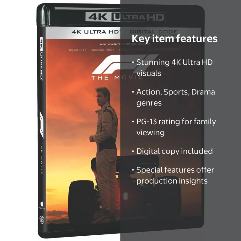 SDS, F1 The Movie, 4K Ultra HD + Digital Copy, Action, Warner Bros