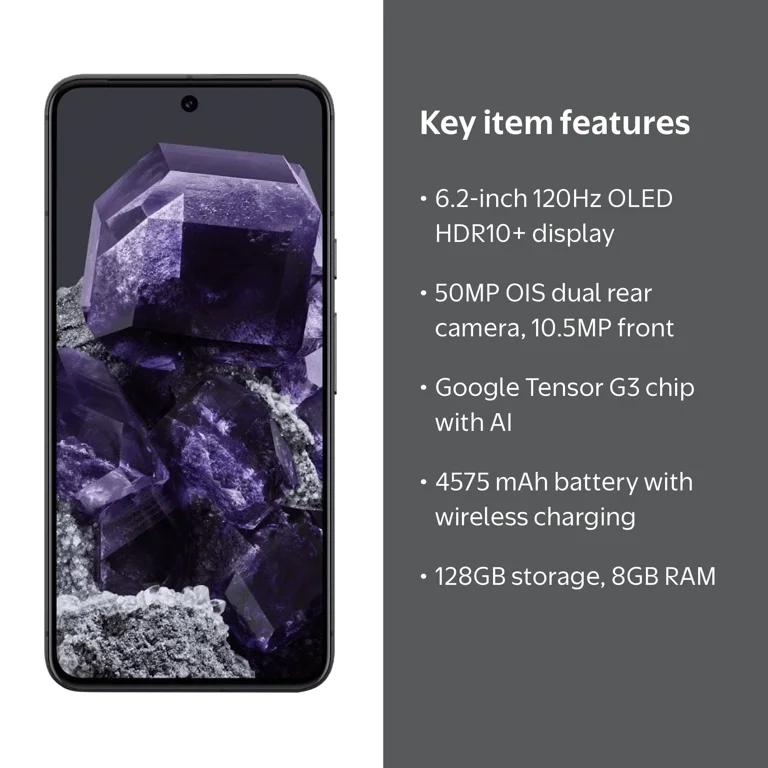 Google Pixel 8, Unlocked Android Smartphone, Pixel Camera, 24-Hour