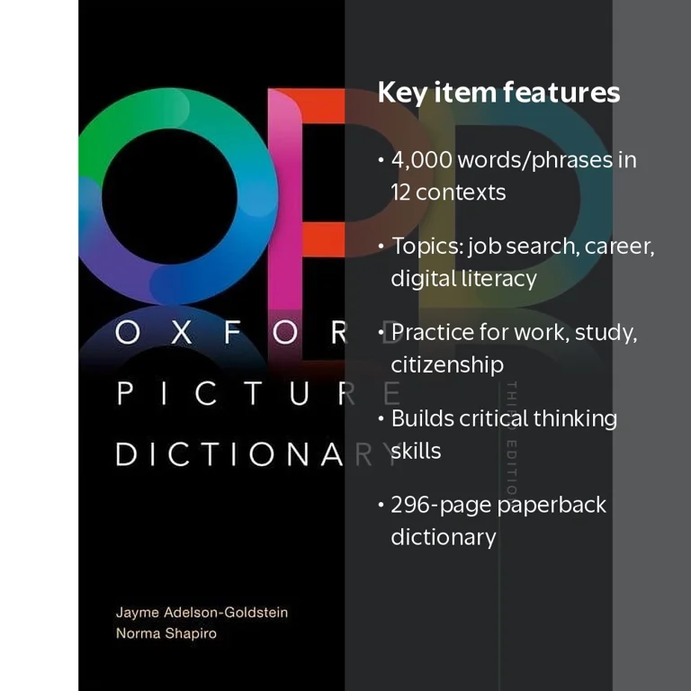 Oxford, Picture Dictionary, Third Edition, Monolingual Dictionary