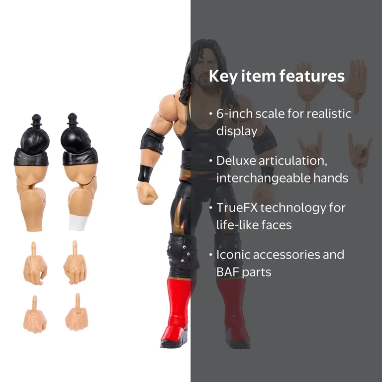 WWE Monday Night War Elite Collection Syxx Action Figure with