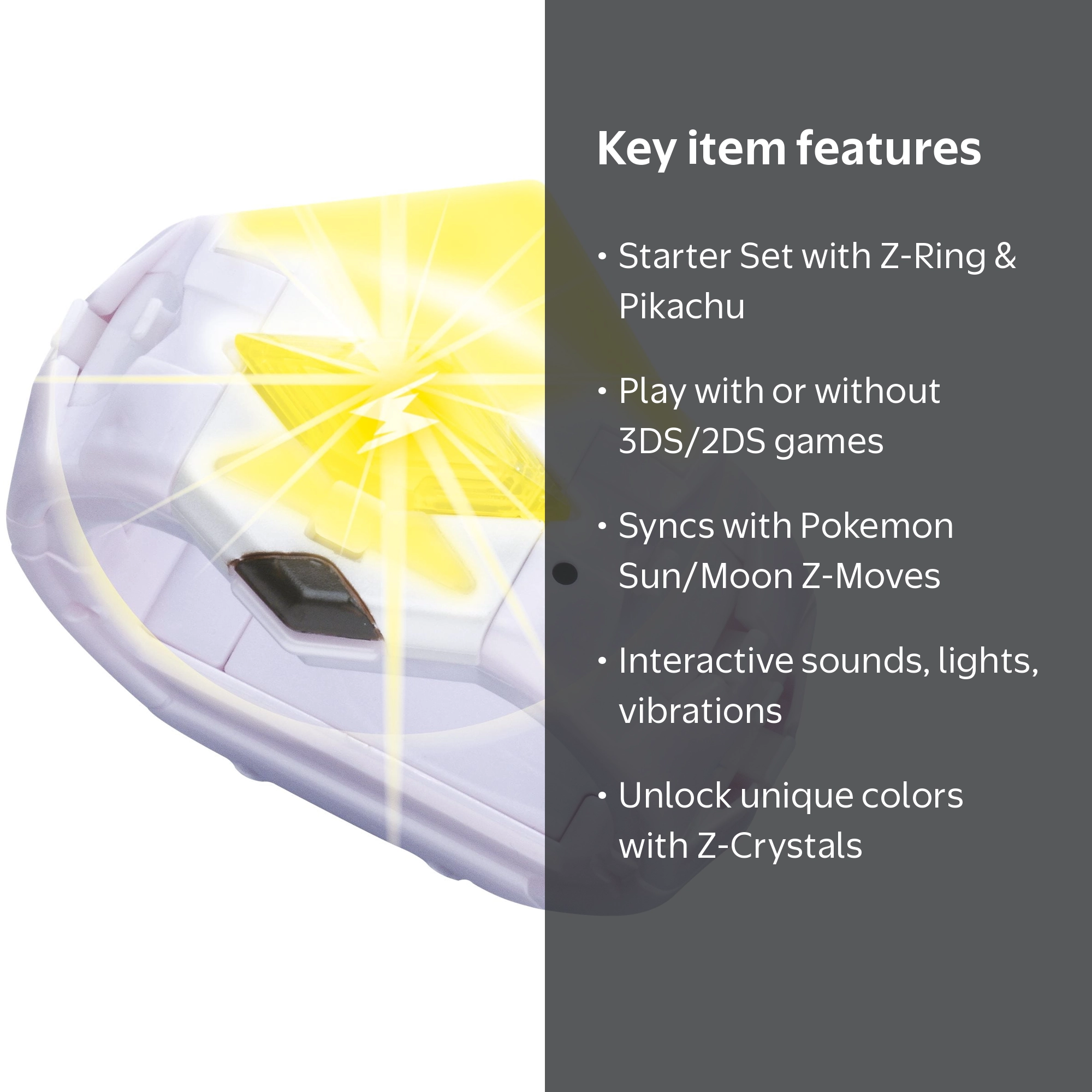 Nintendo Pokemon Z-Ring Set for 3DS/2DS with Z-Crystals and