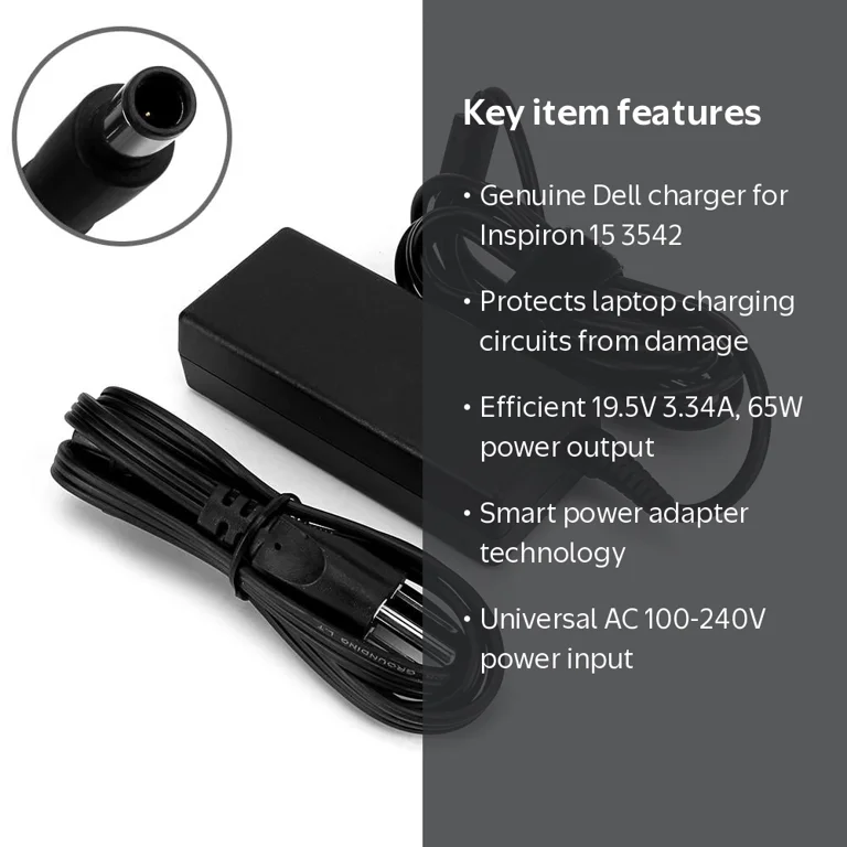 Dell Inspiron 15 3542 Genuine Original OEM Laptop Charger AC