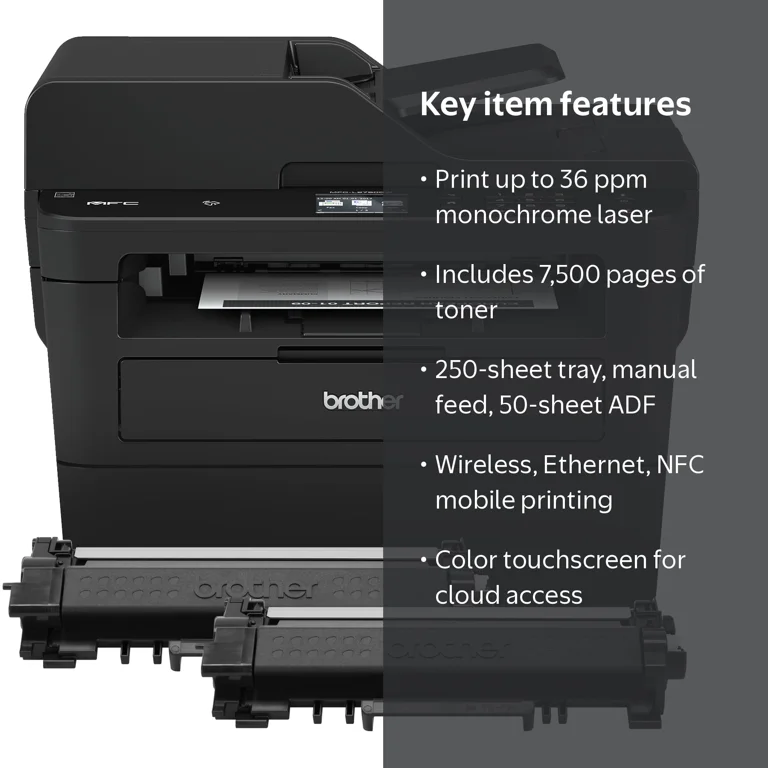 Brother MFC-L2750DW XL Multifunction All-in-One Wireless Printer