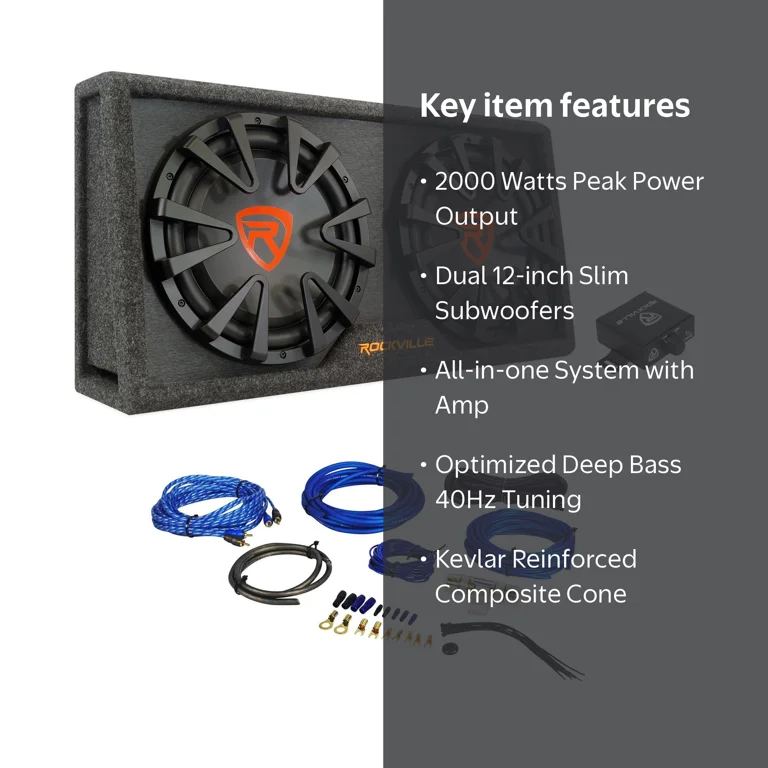 Rockville RG212CA 2000w Dual 12