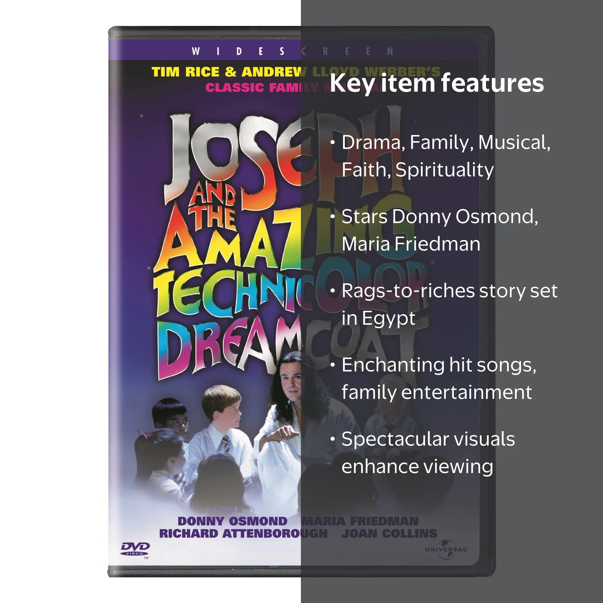 SDS, DVD, Joseph and the Amazing Technicolor Dreamcoat, 1999