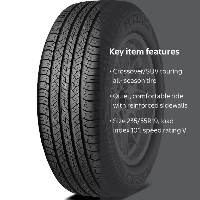 Free Shipping! Michelin Latitude Tour HP 235/55R19 101V Tire for