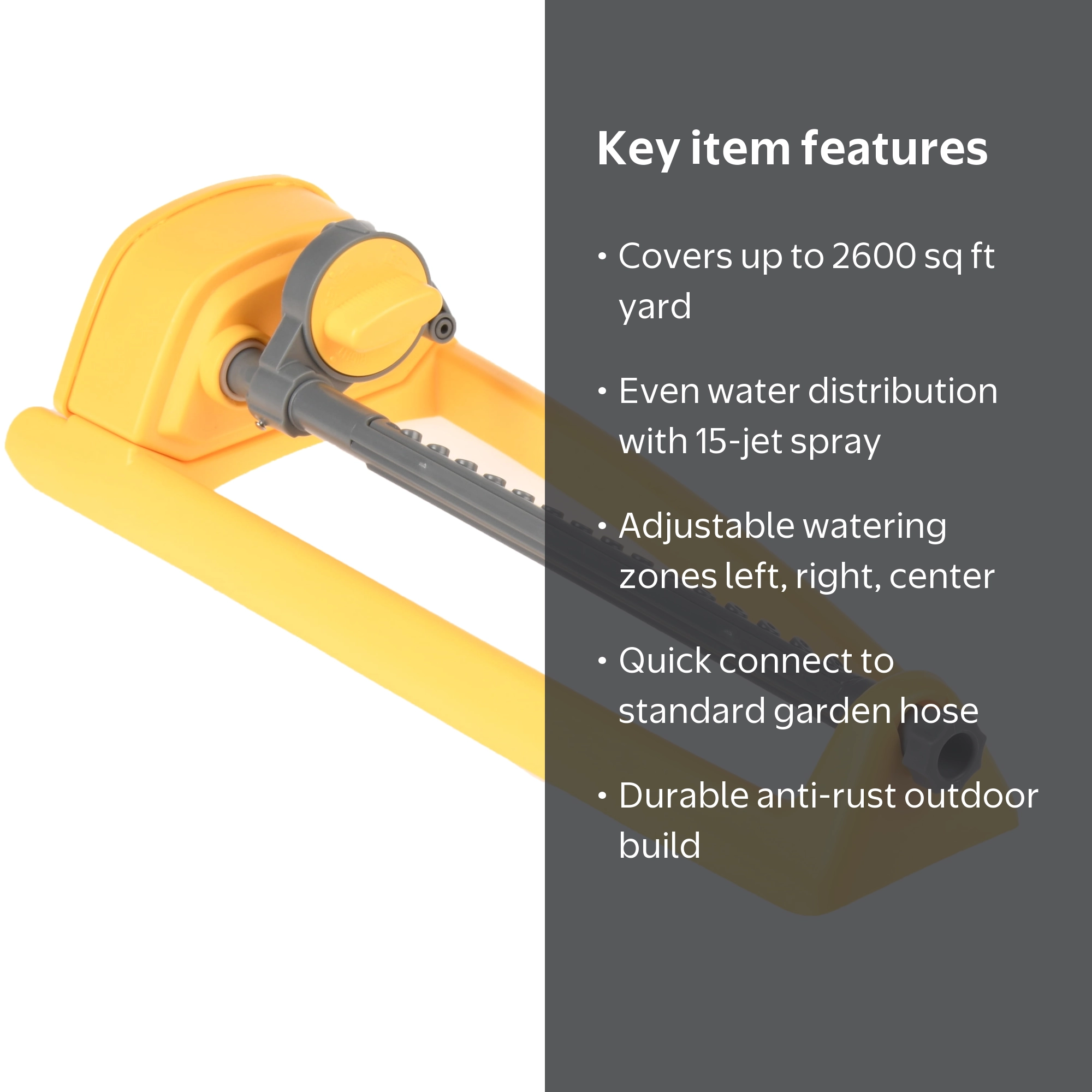 タカラ フリースピナー・フットアタックビークル No.5308 Expert Gardener Oscillating Sprinkler to Cover 2600 sq ft with 15