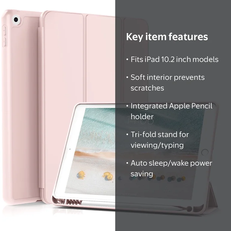 Kenke iPad 10.2 Case for 9th, 8th, 7th Generation with Pencil