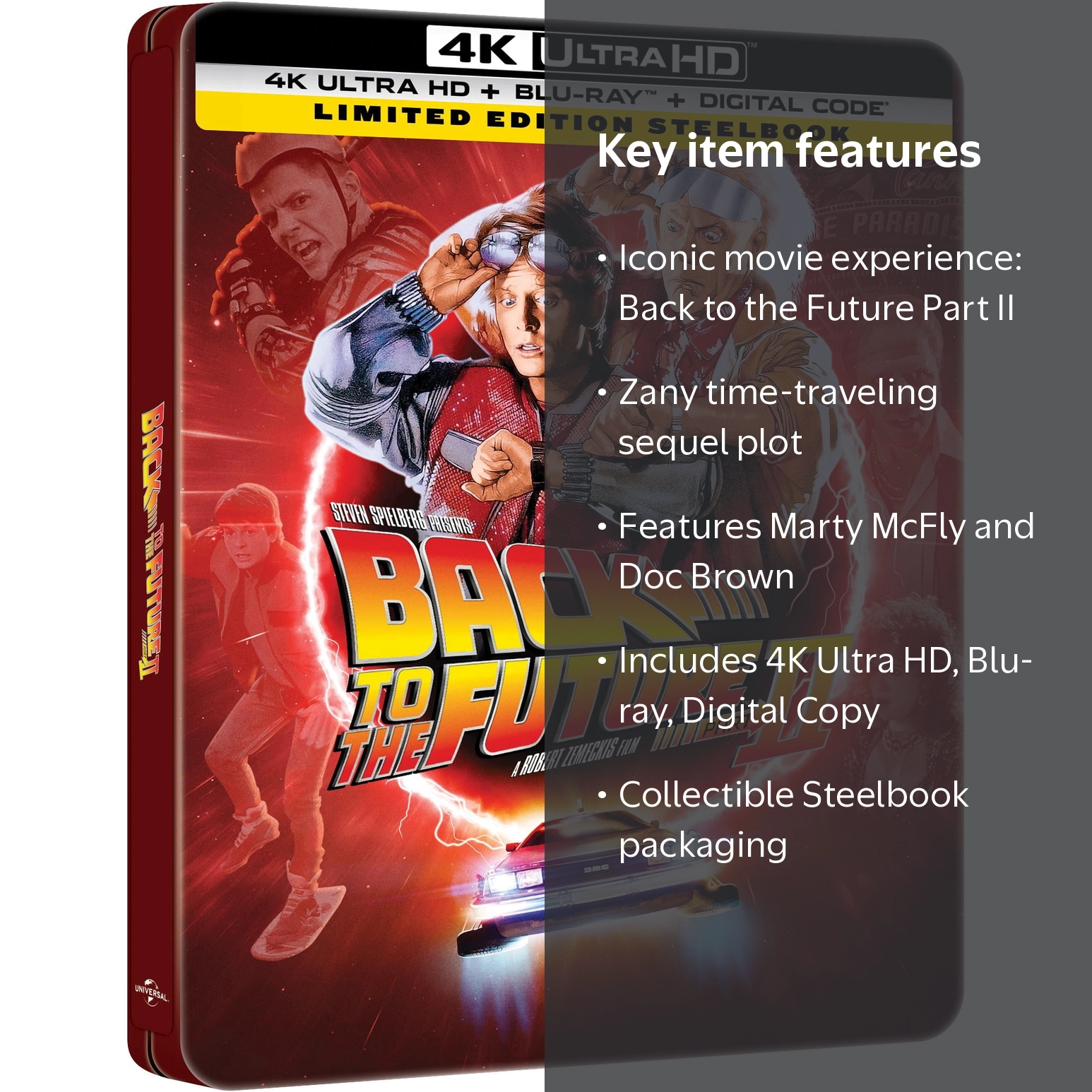 SDS, Back to the Future Part II 40th Anniversary Steelbook