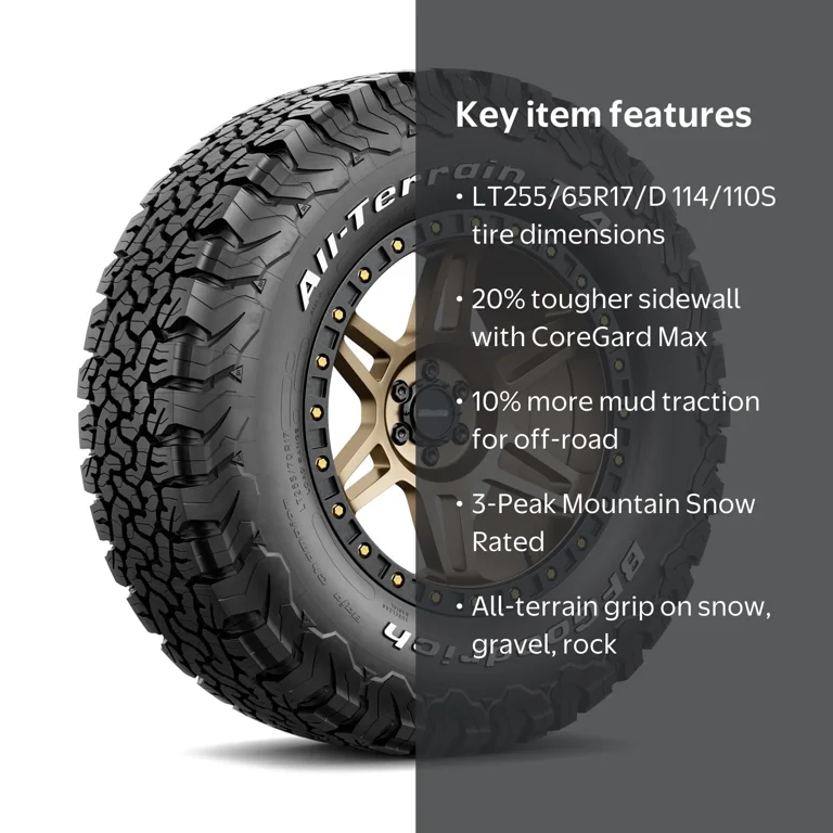 Free Shipping! BFGoodrich All-Terrain T/A KO2 All-Season LT255