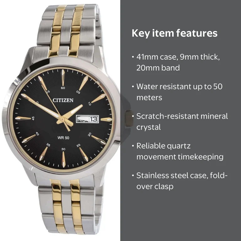 Citizen, Quartz Men's Watch, BF2018-52E, Two-tone stainless steel