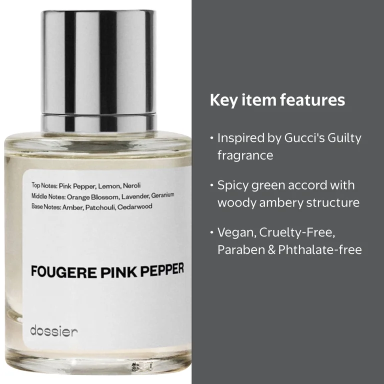 Dossier Fougere Pink Pepper Eau De Parfum, Inspired by Gucci's