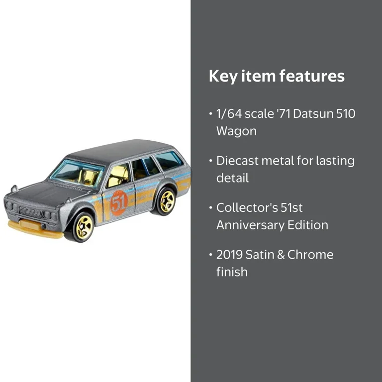 Hot Wheels '71 Datsun 510 Wagon - Walmart.com